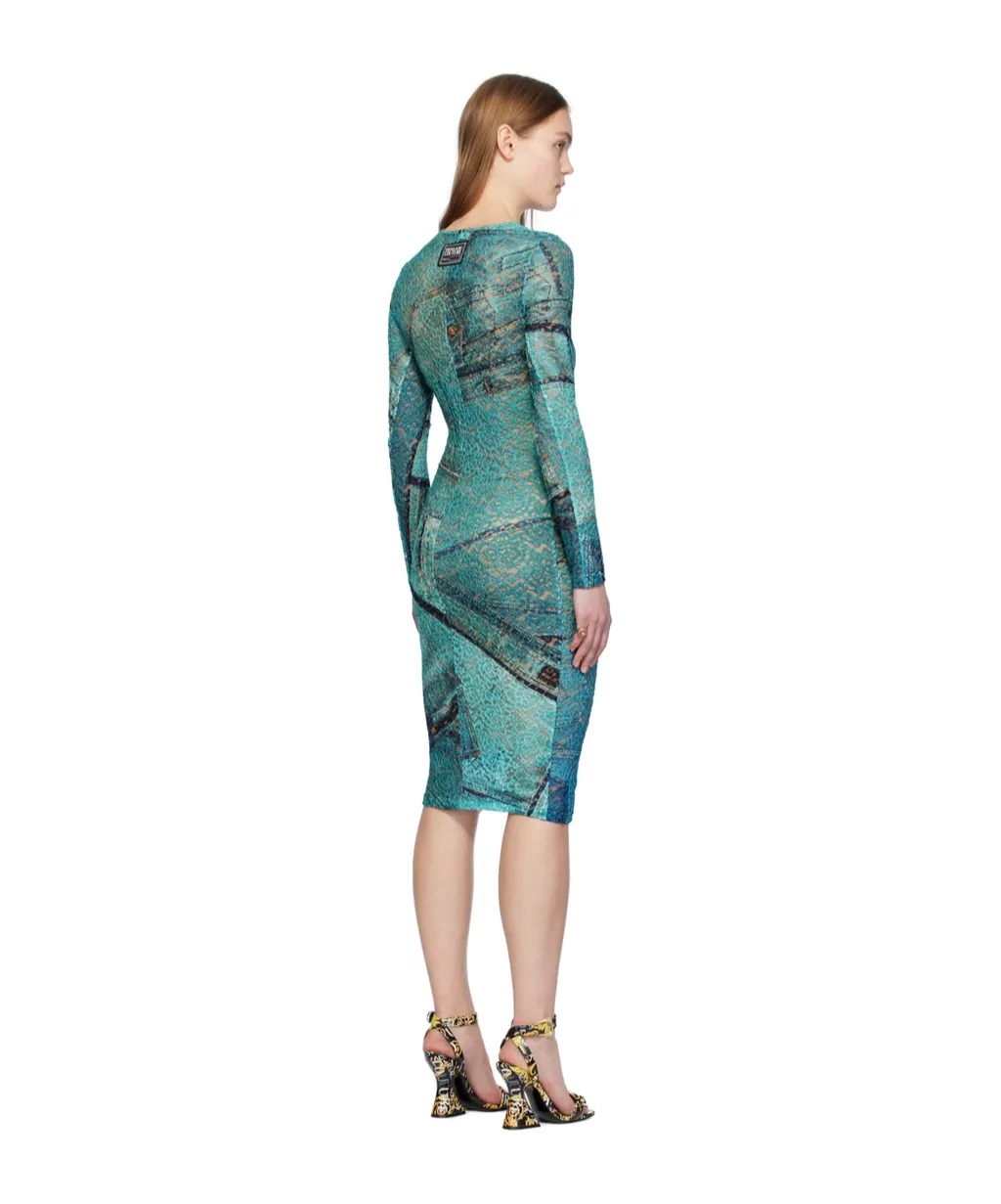 Long Sleeve Round Neck Dress