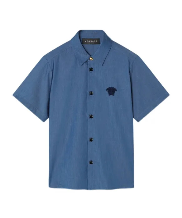 Embroidered Chambray Shirt