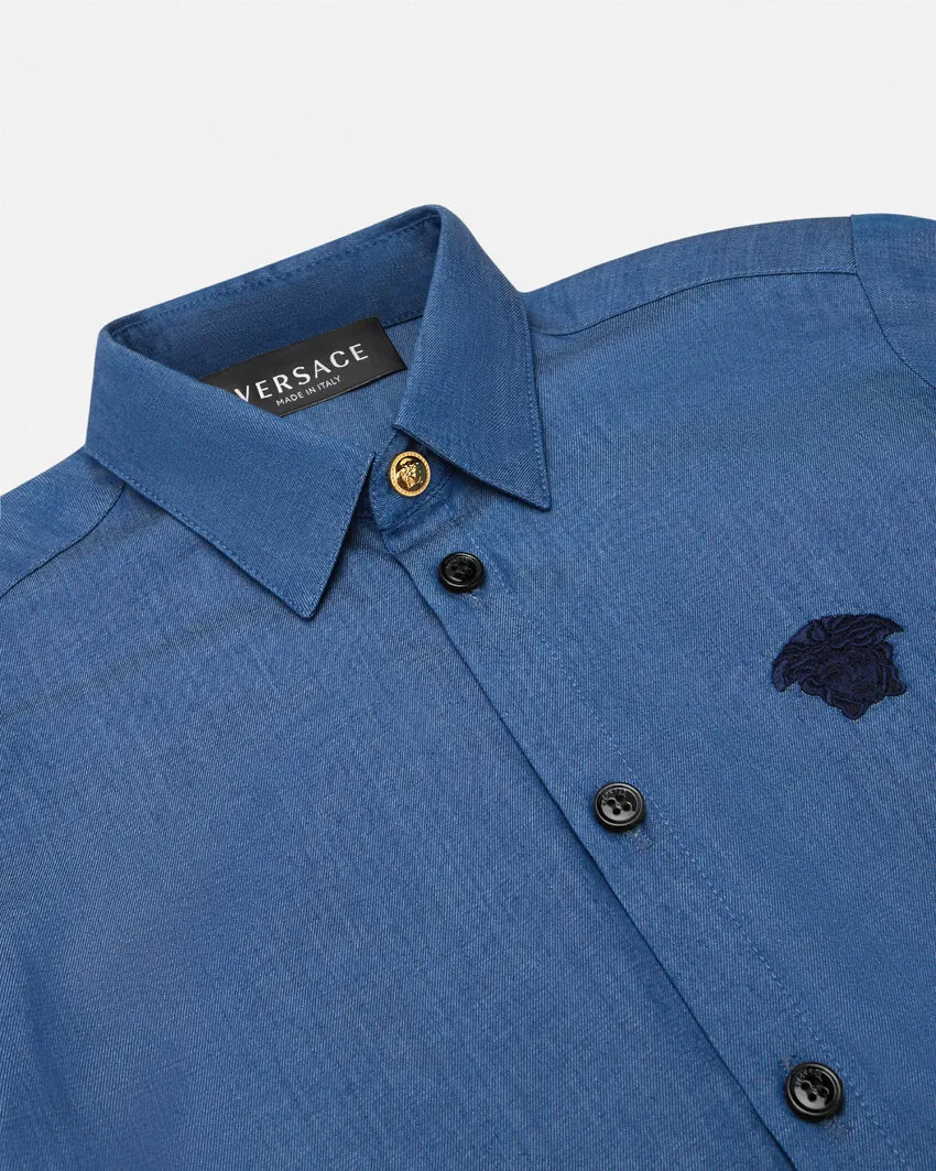 Embroidered Chambray Shirt