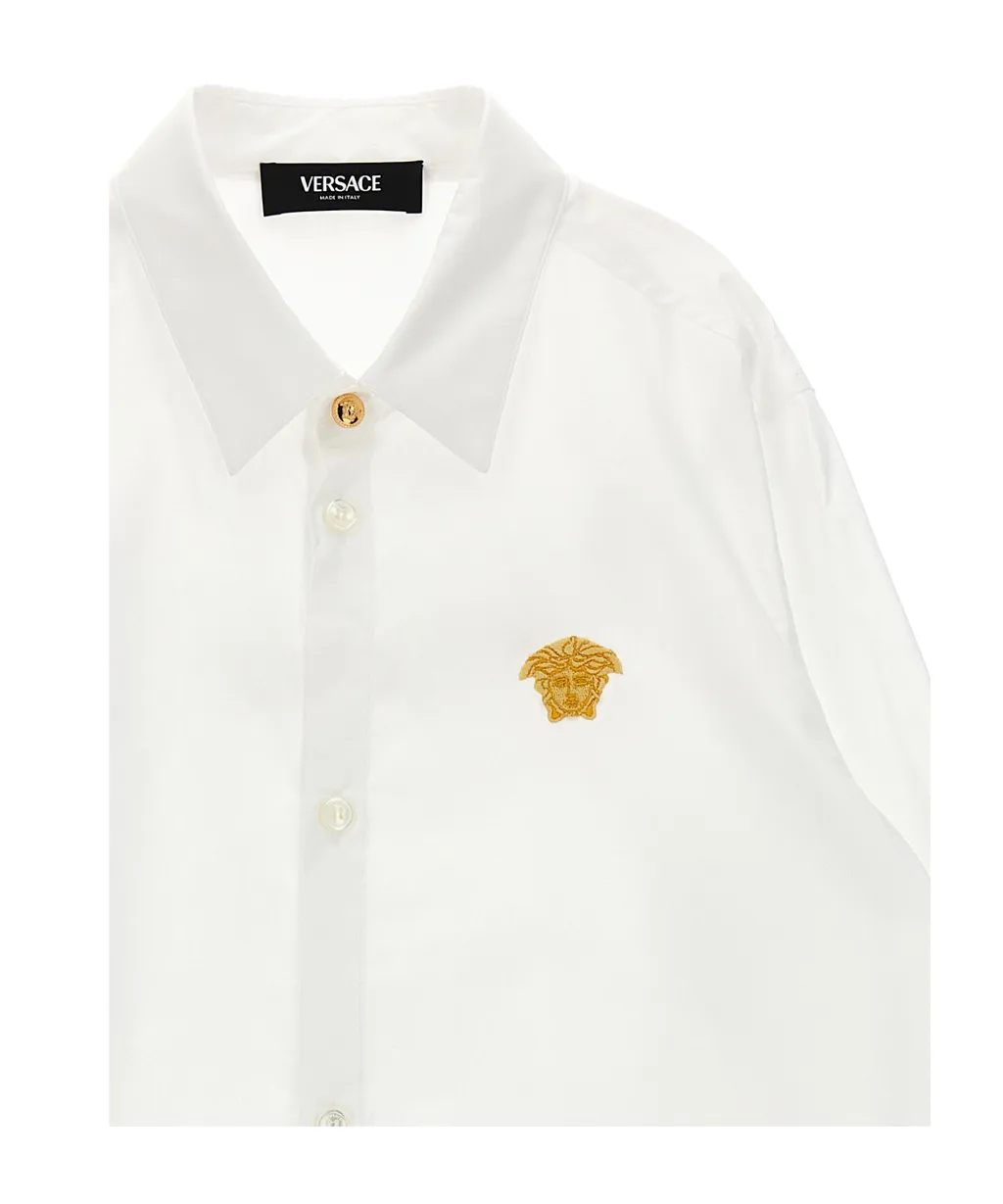 Medusa Head-Motif Long-Sleeved Shirt