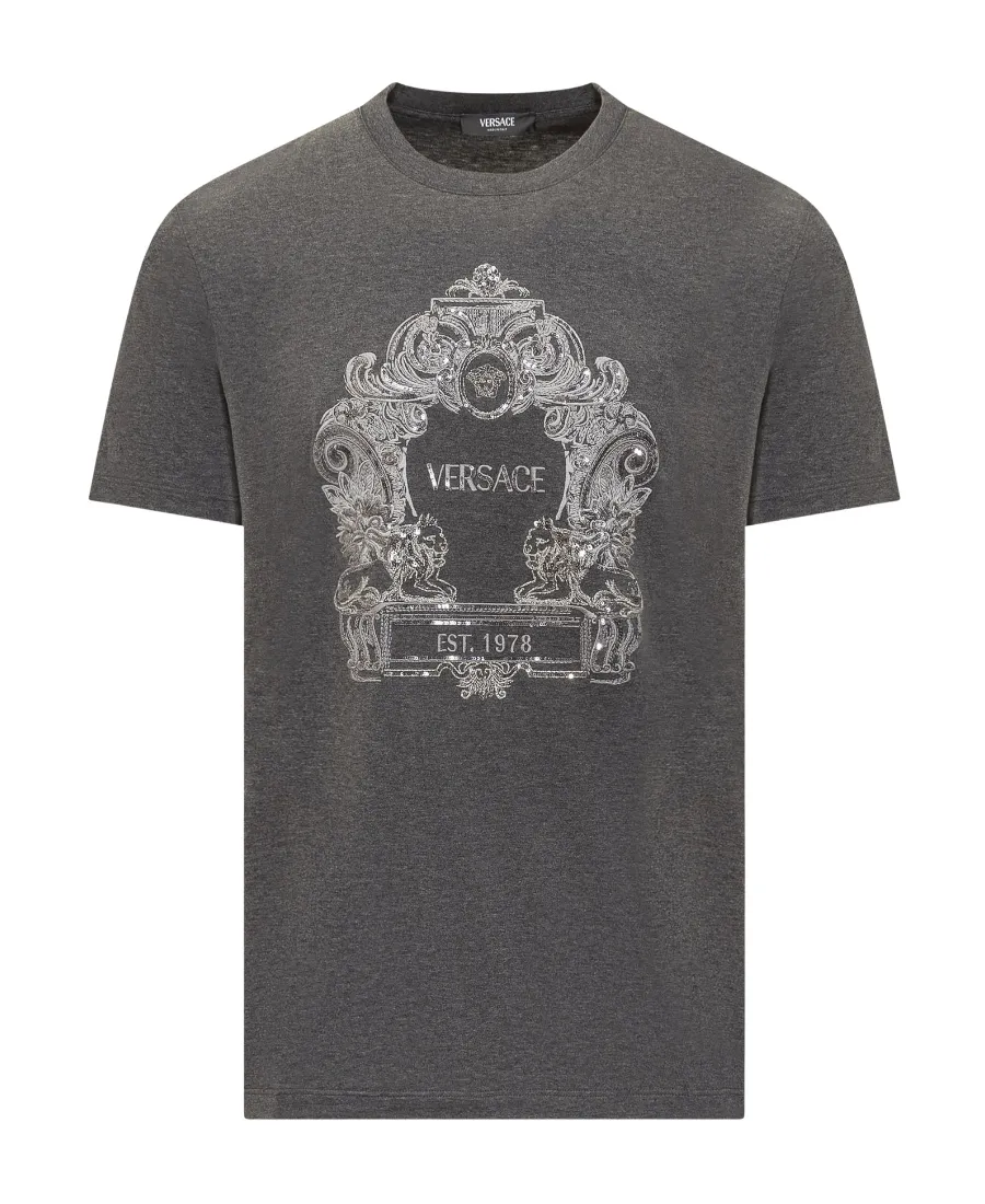 Cartouche-Embellished Crewneck T-Shirt