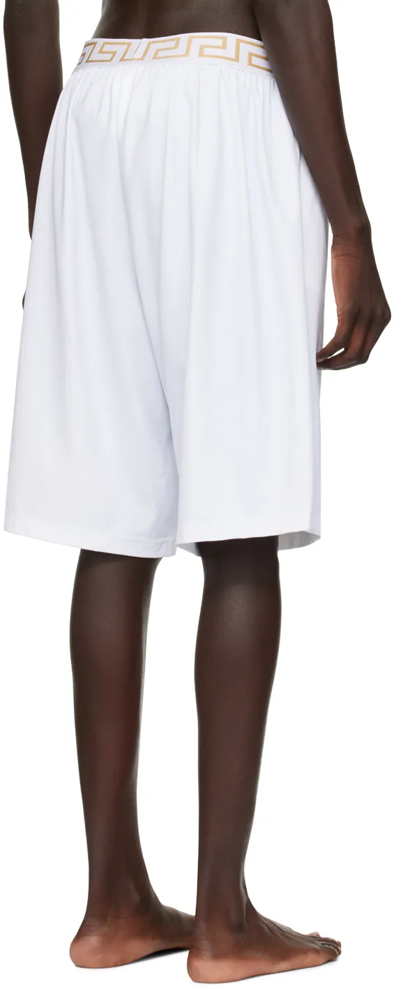 Pattern Elastic Waist Swimming Trunks