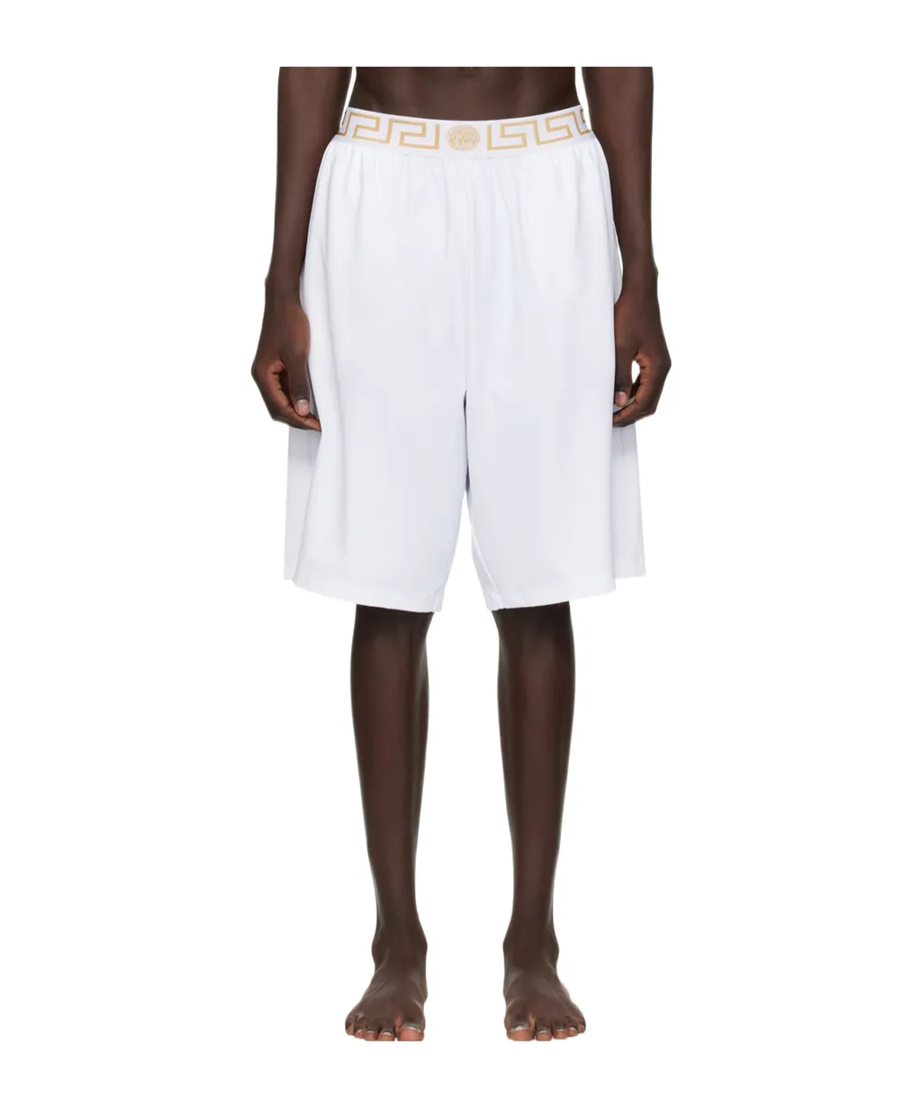 Pattern Elastic Waist Swimming Trunks