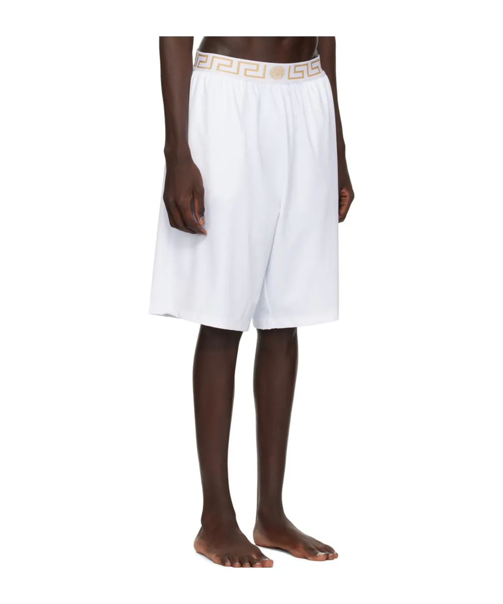 Pattern Elastic Waist Swimming Trunks