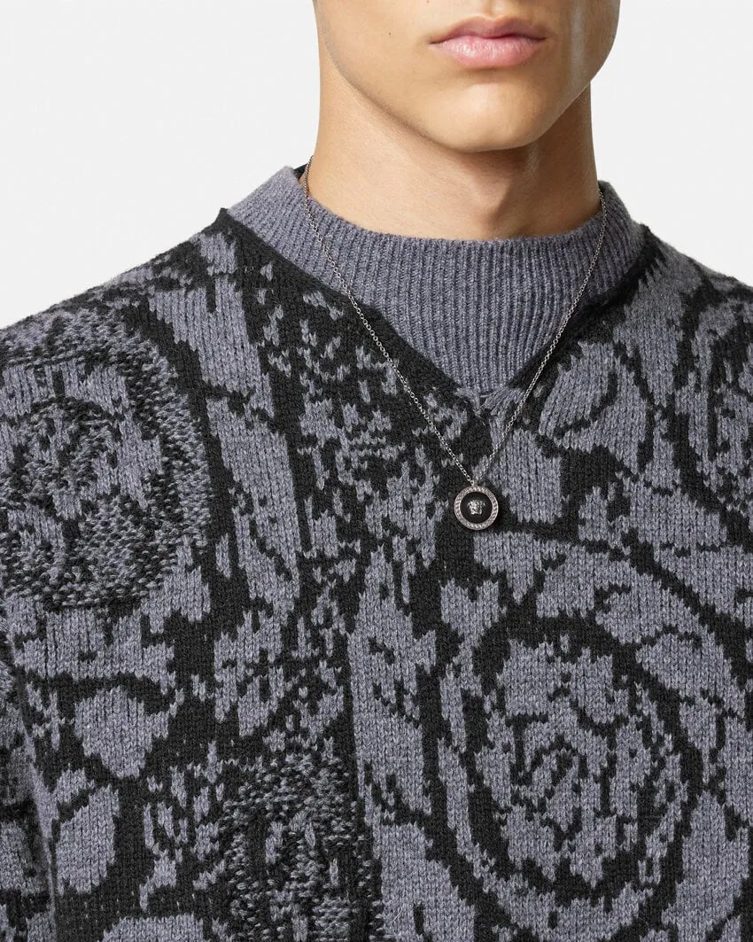 Barocco-Intarsia Crewneck Jumper