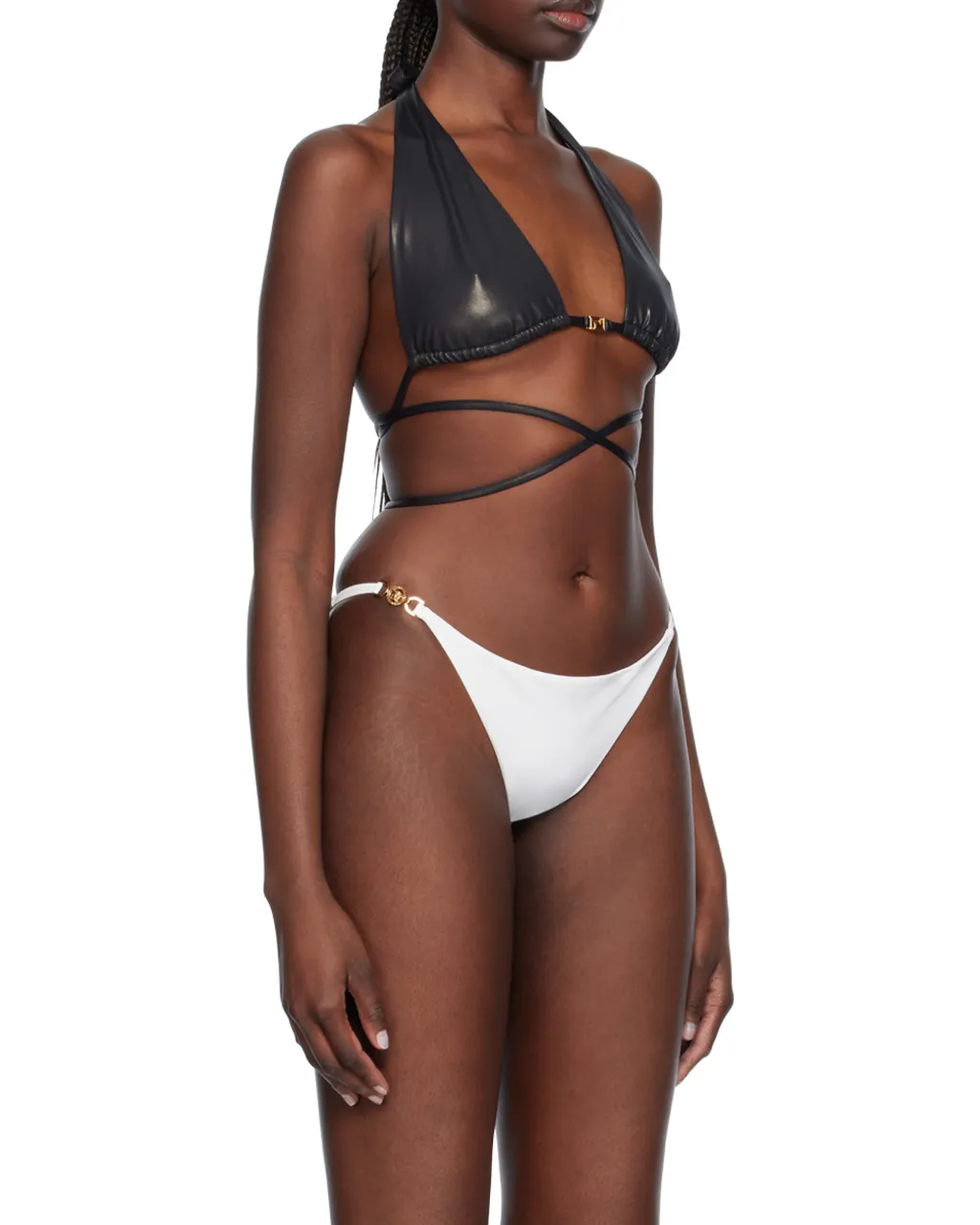 Greca-Detailed Triangle Bikini Top