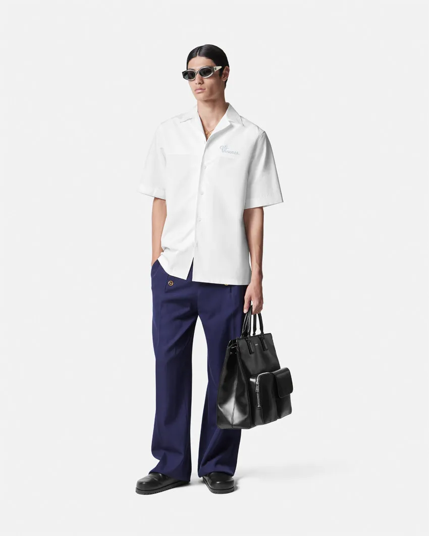Logo-Embroidered Short-Sleeve Shirt