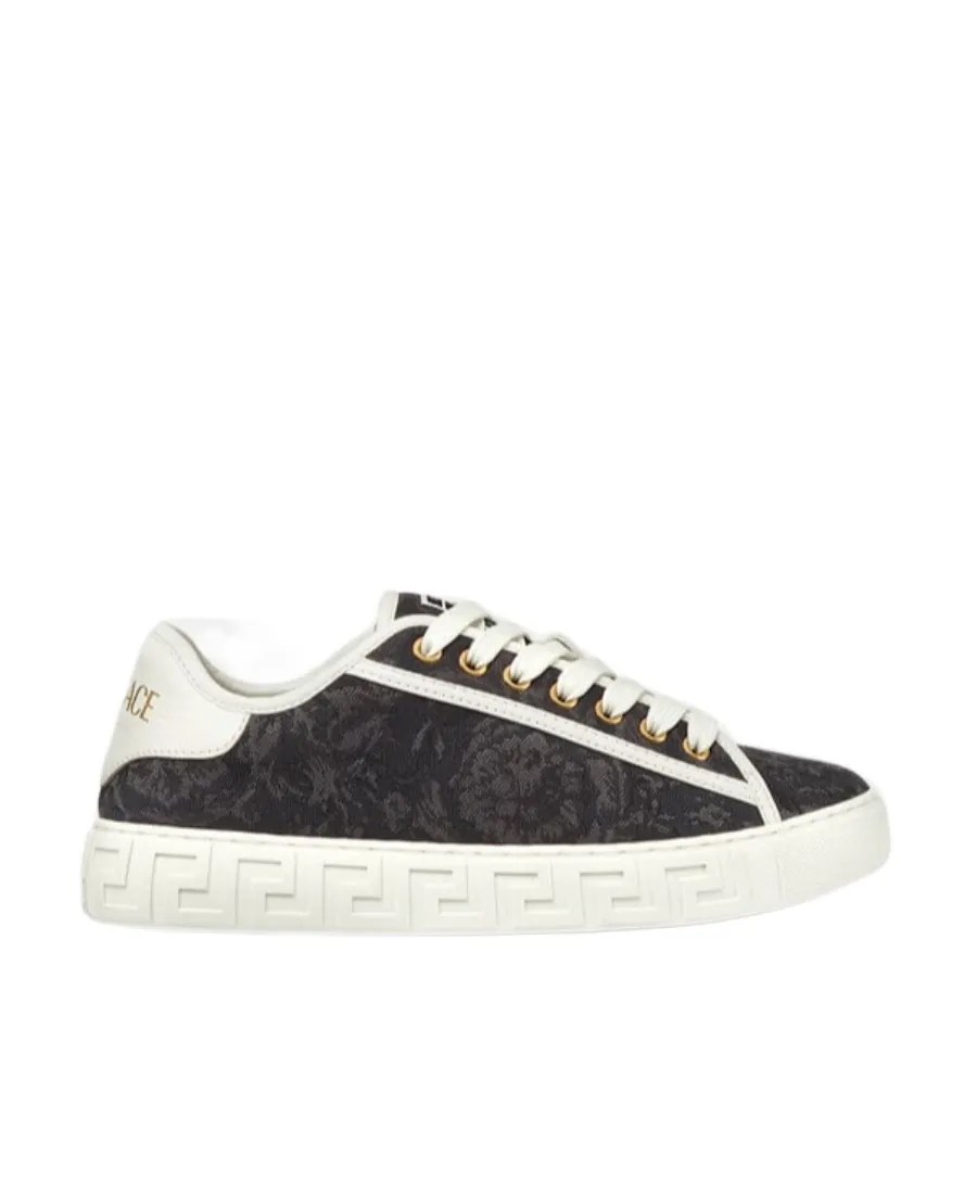 Barocco Greca Lace-Up Sneakers