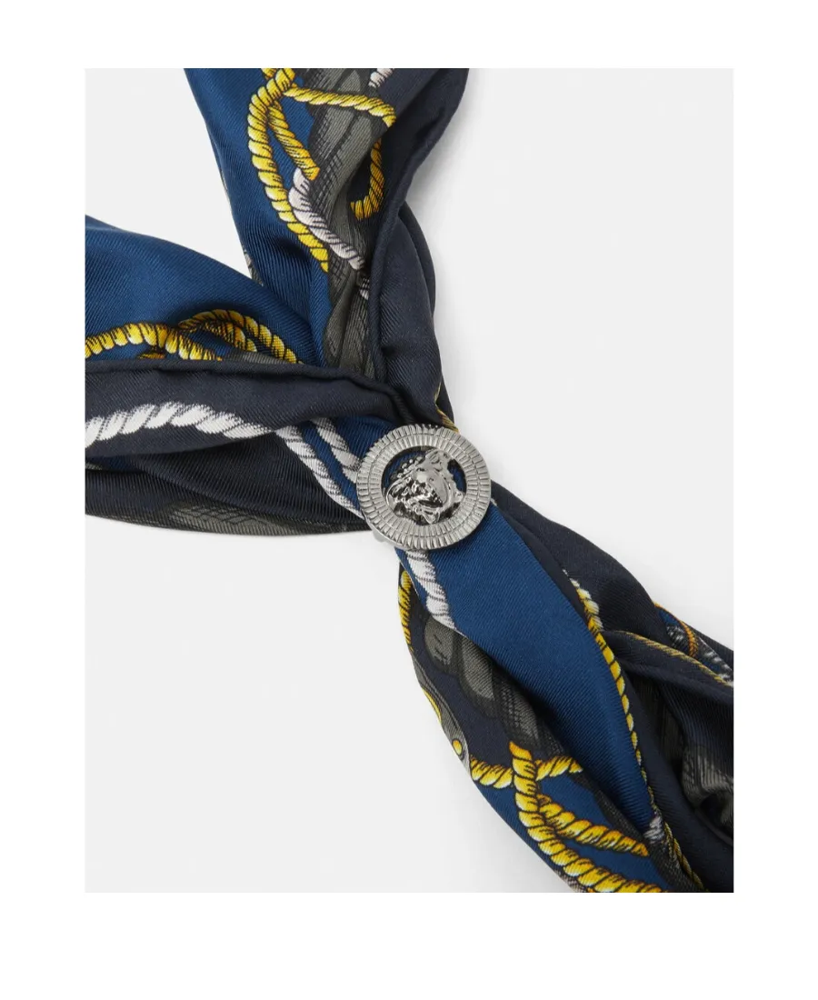 Chain Couture Silk Scarf