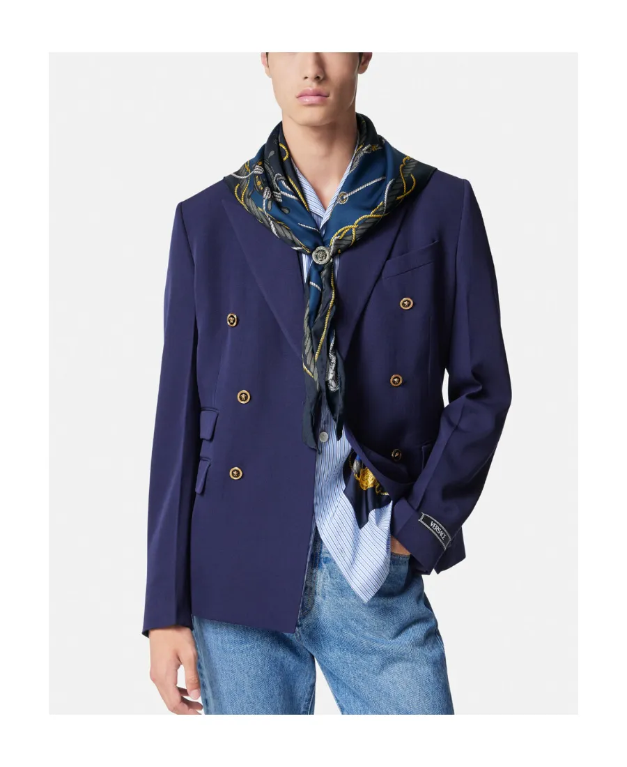 Chain Couture Silk Scarf