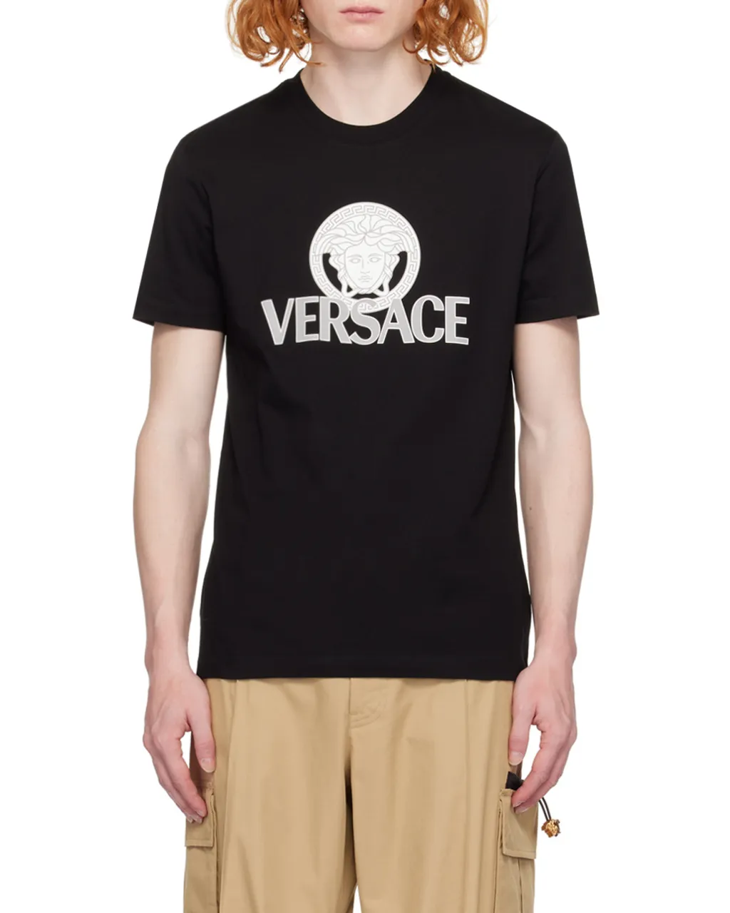 Medusa Head-Printed Crewneck T-Shirt