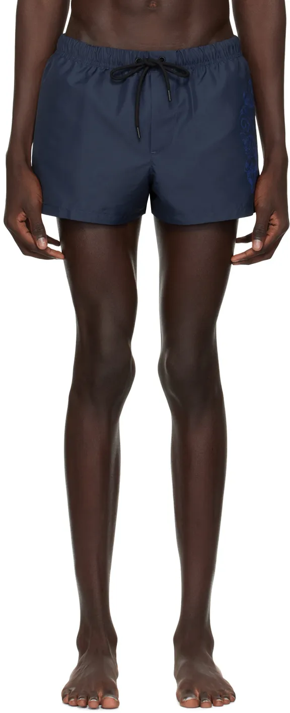 Barocco-Print Swim Shorts