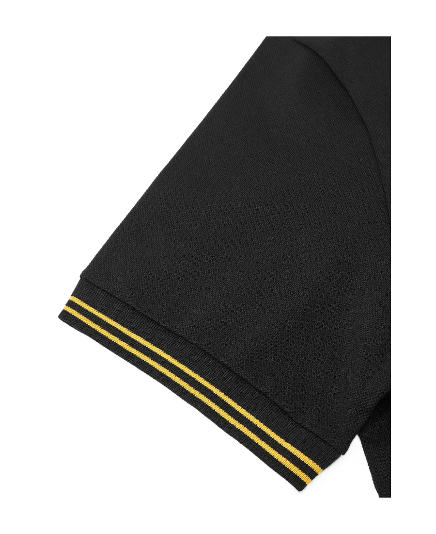 Medusa-Embroidered Short-Sleeved Polo Shirt