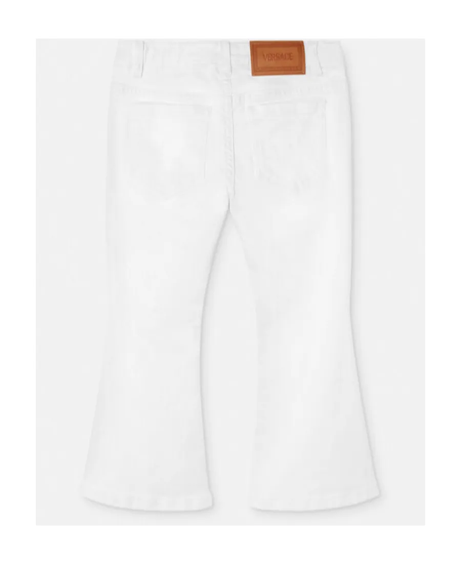 Logo Patch Flared Jeans