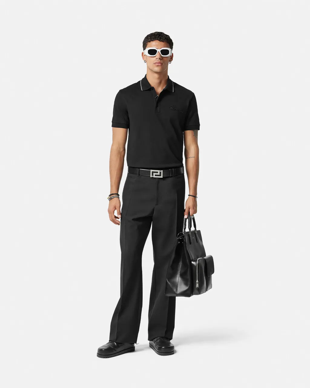 Versace Nautical Short-Sleeved Polo Shirt