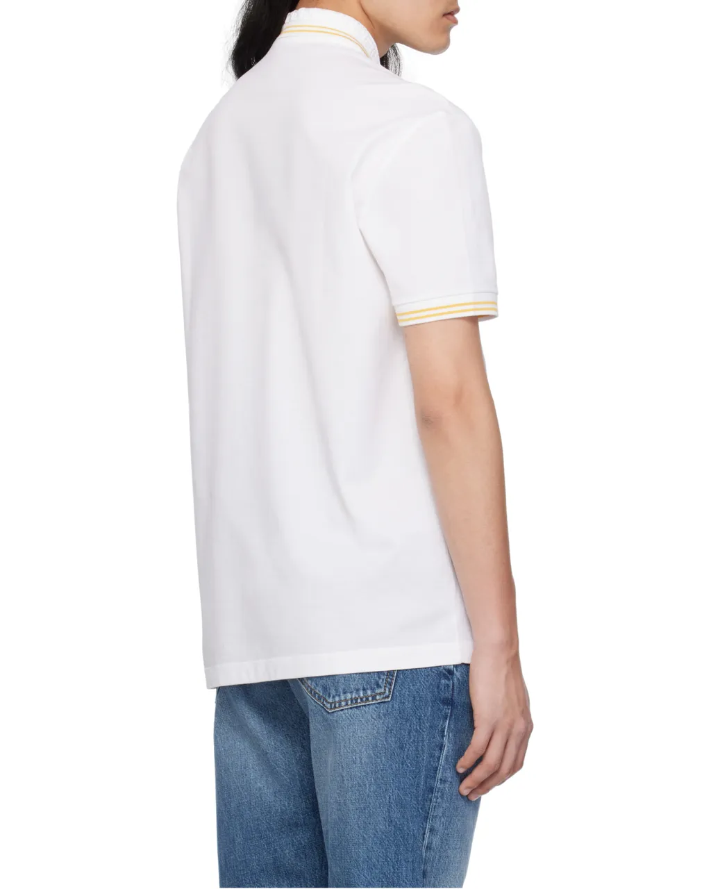 Medusa-Embroidered Short-Sleeved Polo Shirt