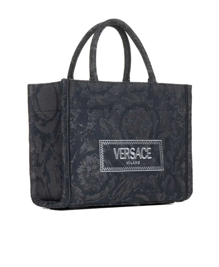 All-Over Floral Motif Top Handle Bag