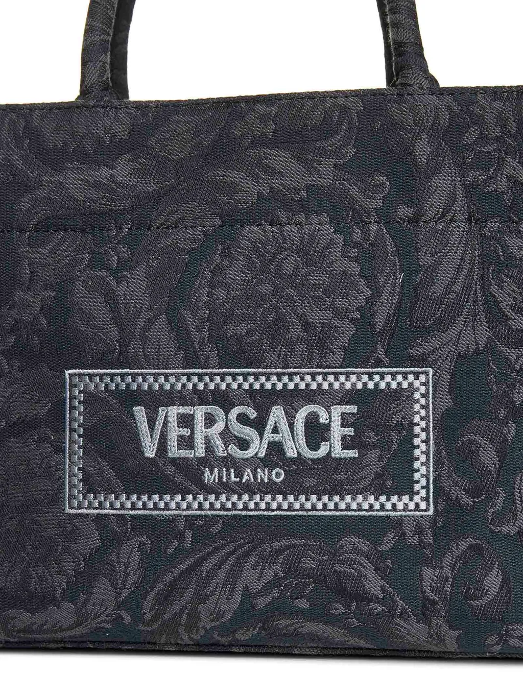 All-Over Floral Motif Top Handle Bag