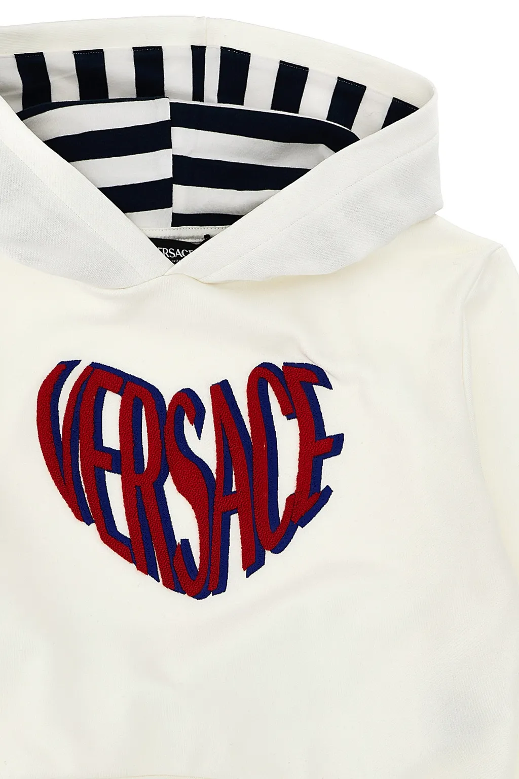Heart-Shaped Logo Printed Hoodie