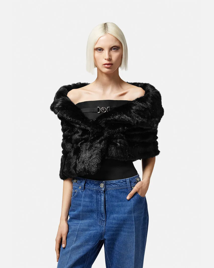 Faux Fur Cape