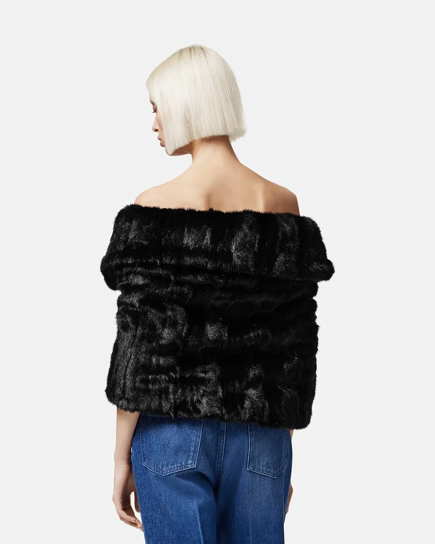 Faux Fur Cape