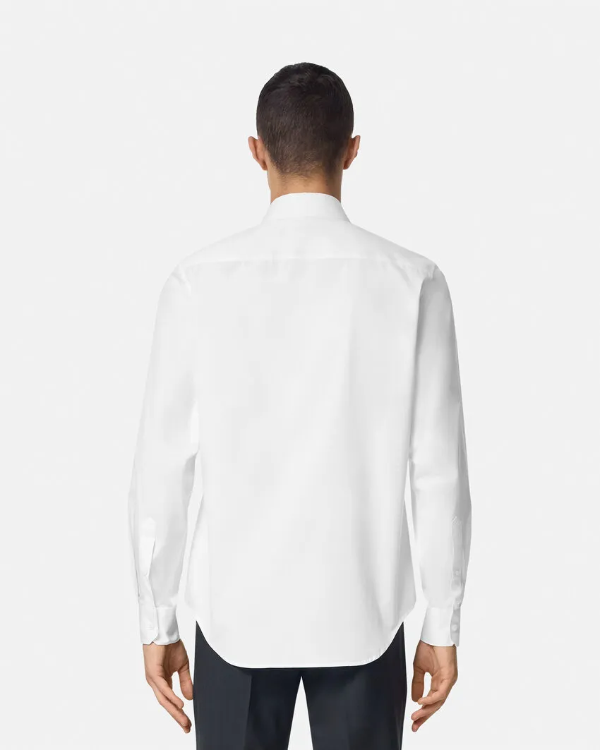 Button-Up Long-Sleeved Poplin Shirt
