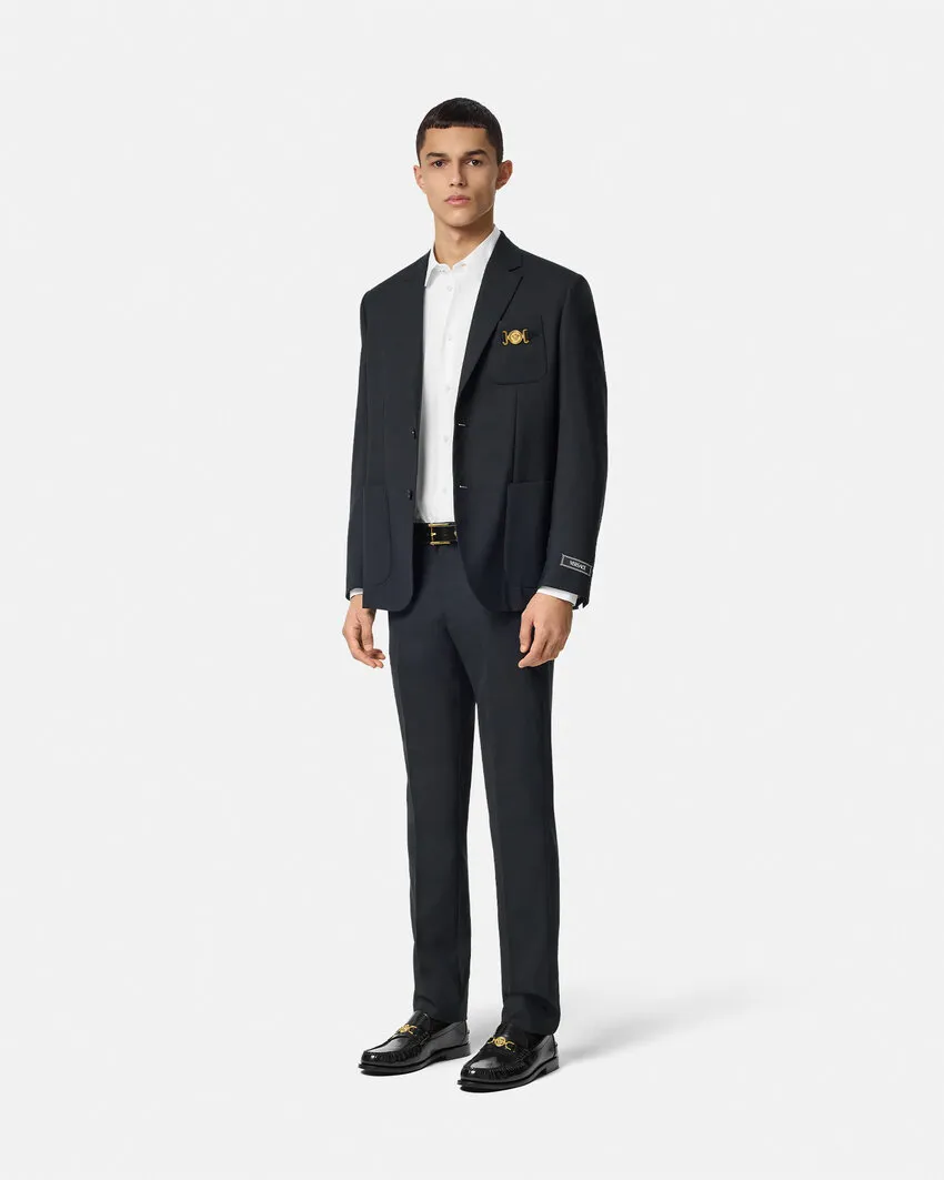 Button-Up Long-Sleeved Poplin Shirt