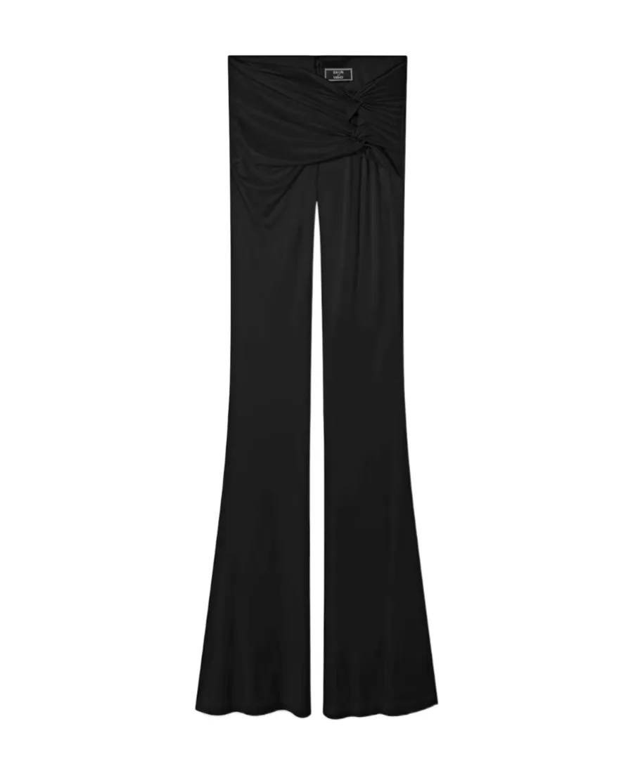 Knotted Flared Trousers