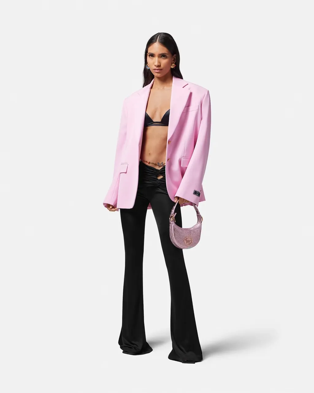 Knotted Flared Trousers