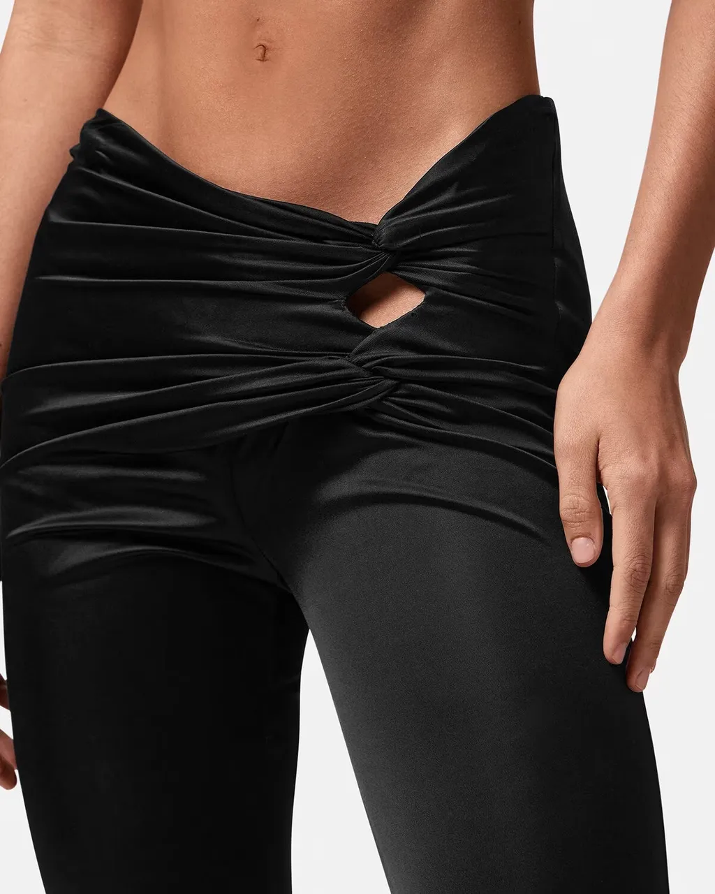 Knotted Flared Trousers