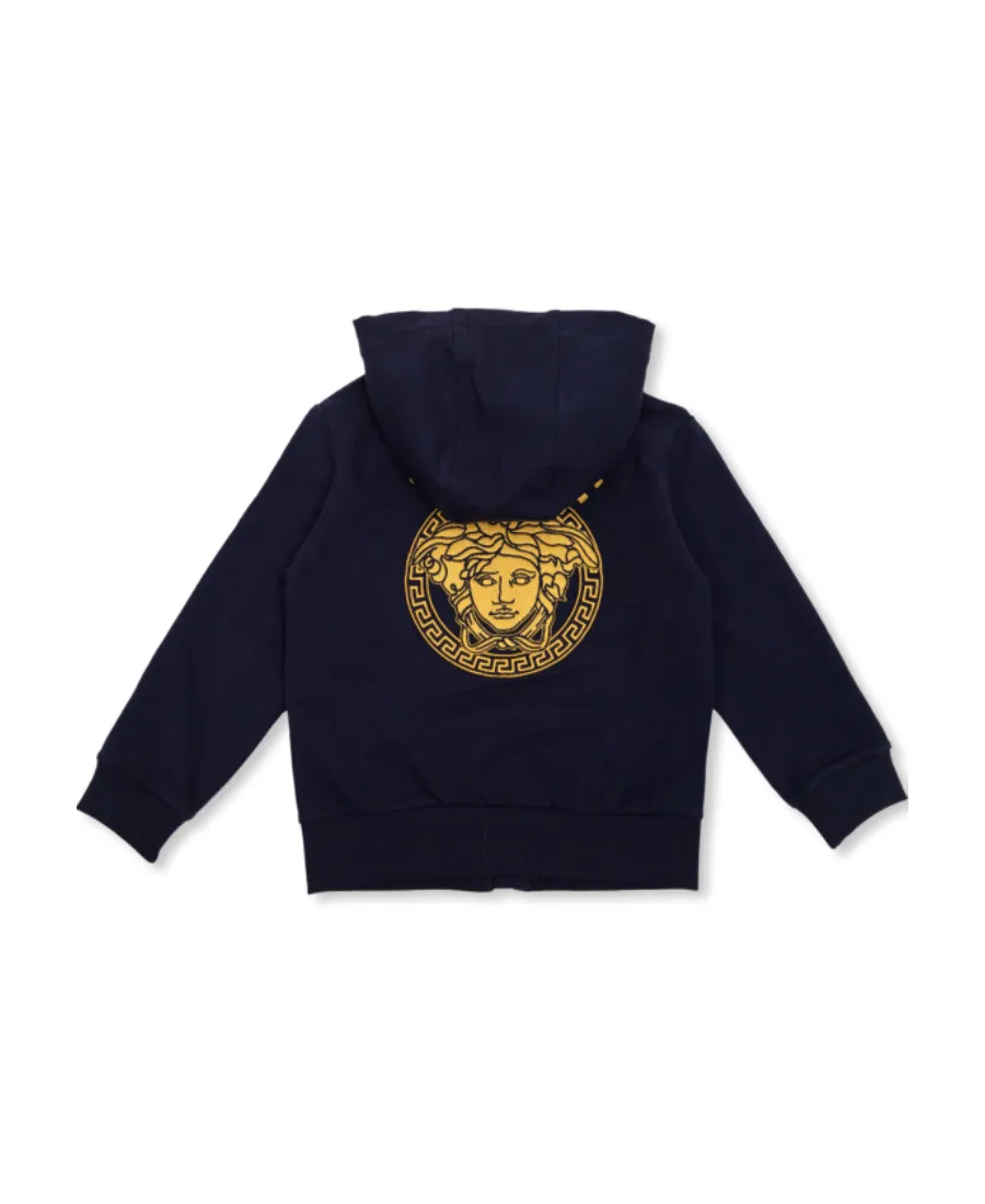 Zip-Up Long-Sleeved Hoodie