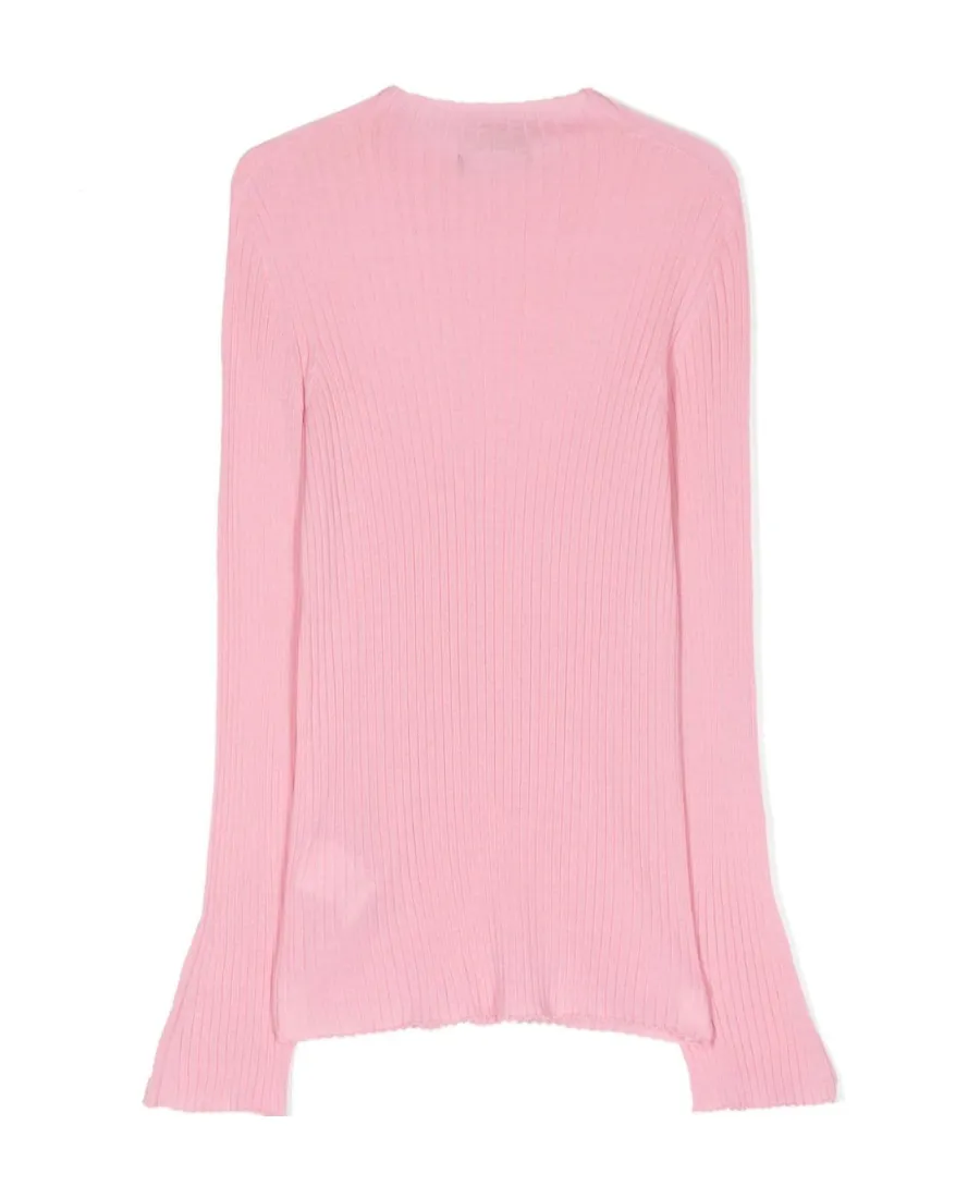 Crewneck Ribbed-Knitted Jumper