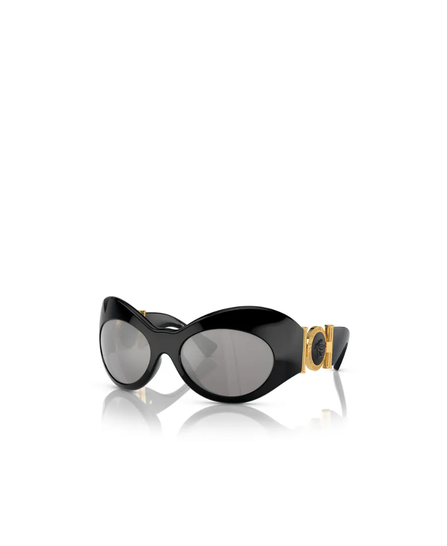 Oval Shield-Frame Sunglasses