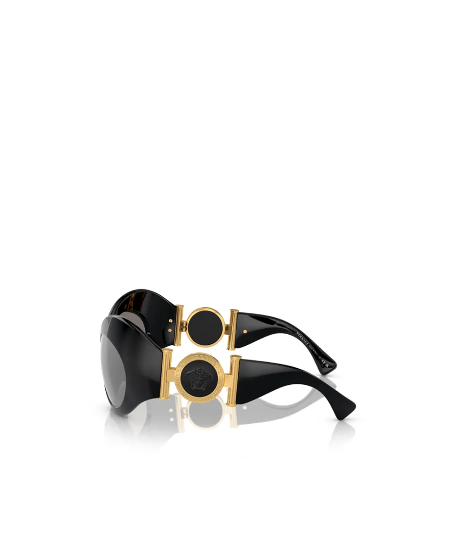 Oval Shield-Frame Sunglasses