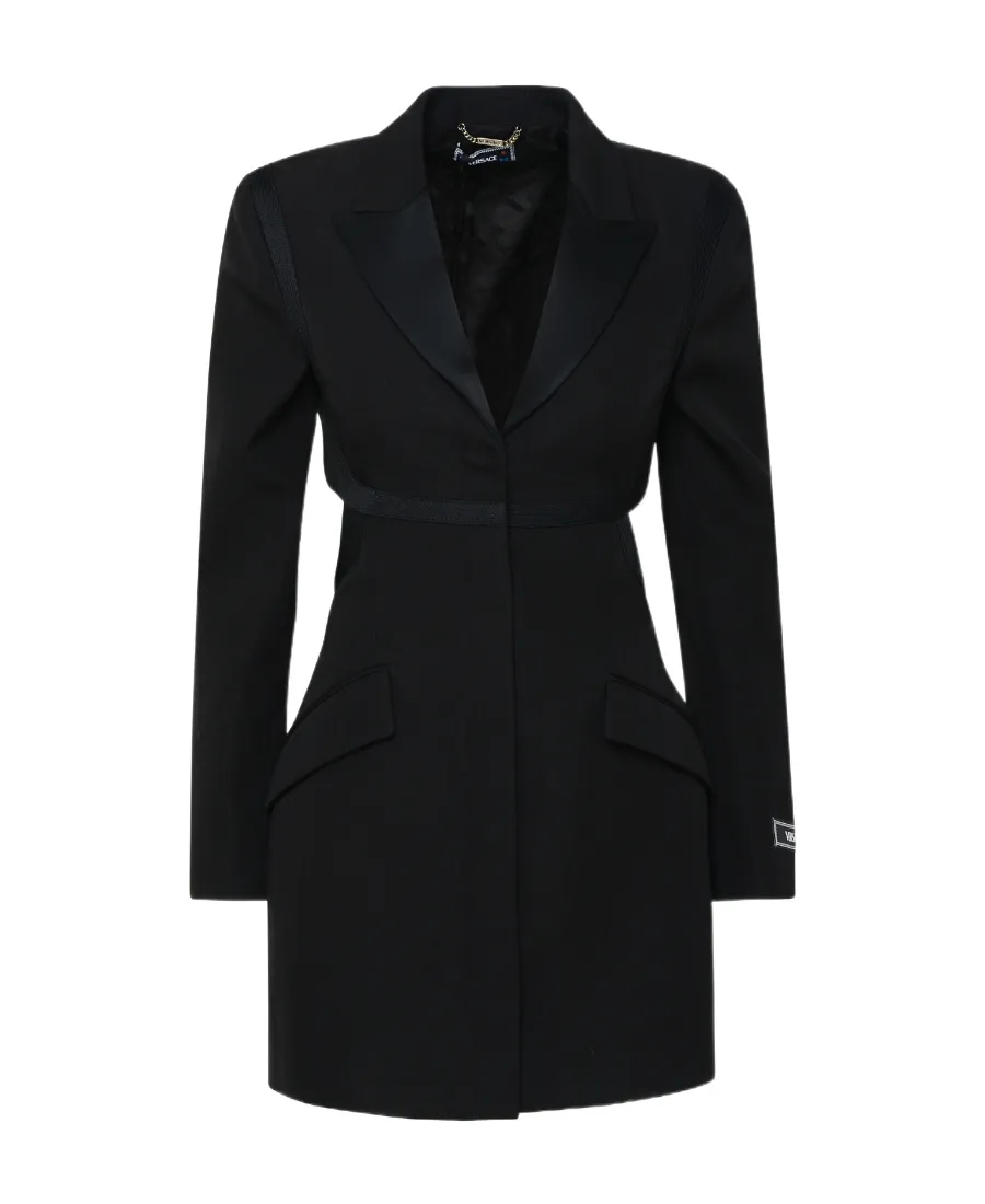 Single-Breasted Cut-Out Blazer Dress