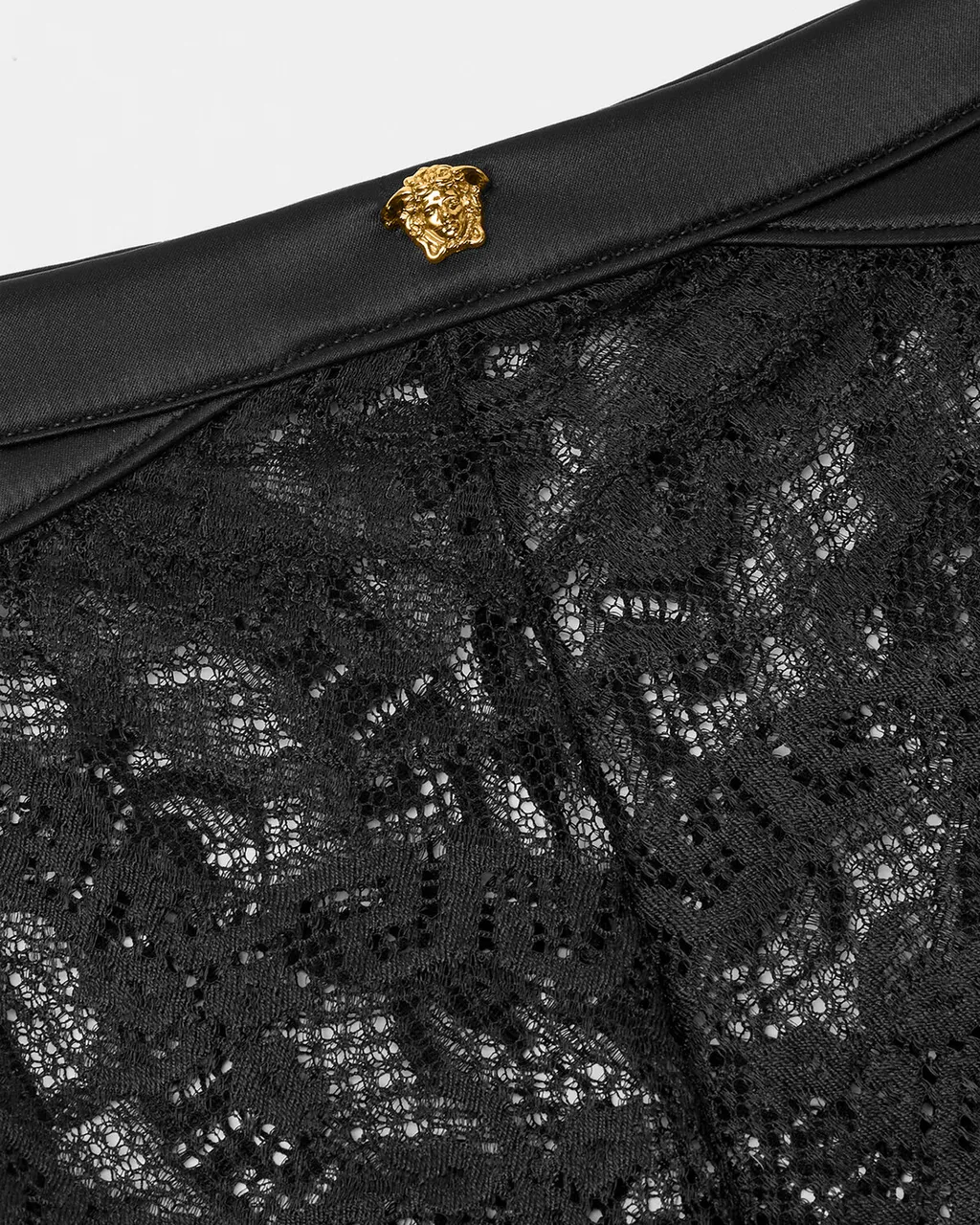 Greca High-Waist Floral-Lace Detailed Briefs