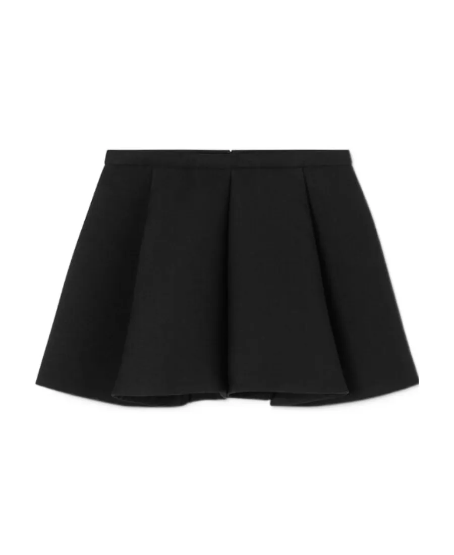 I-Pleated Mini Skirt