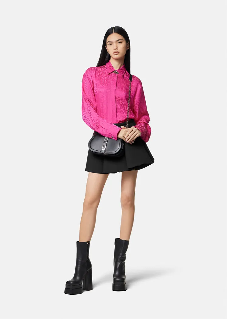 I-Pleated Mini Skirt