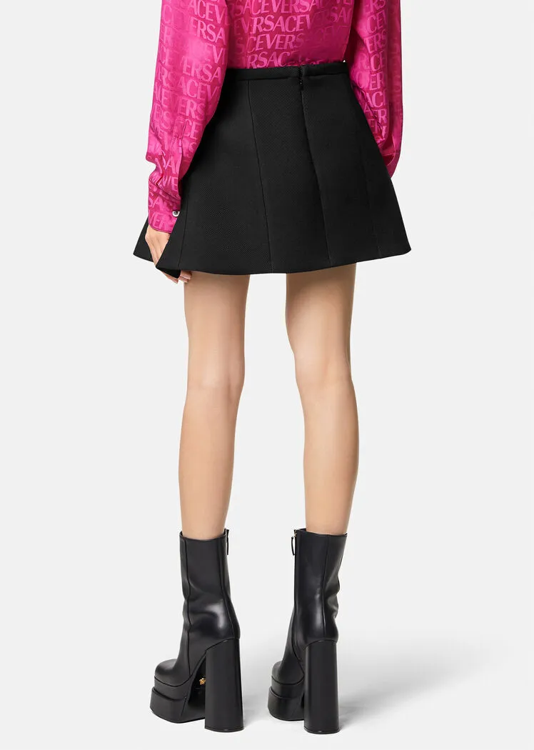 I-Pleated Mini Skirt