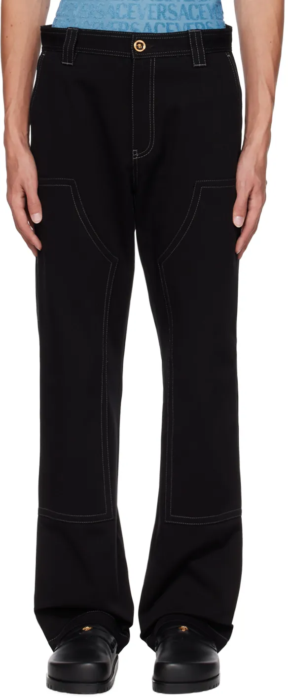 Straight-Leg Cotton Trousers
