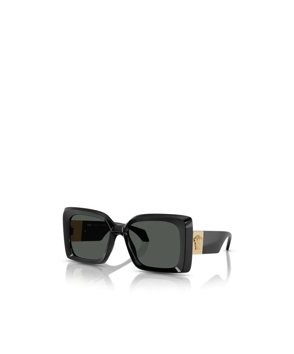 Medusa-Plaque Oversized-Frame Sunglasses