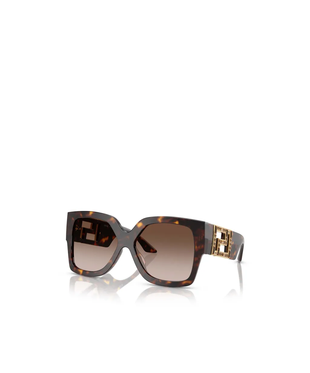 Medusa-Plaque Oversized-Frame Sunglasses