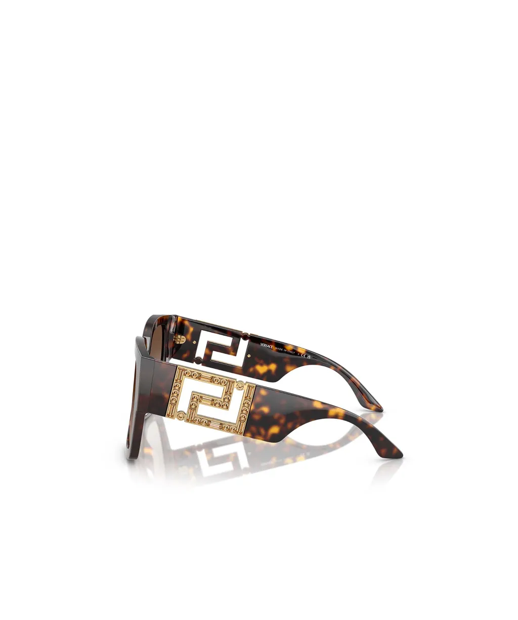 Medusa-Plaque Oversized-Frame Sunglasses