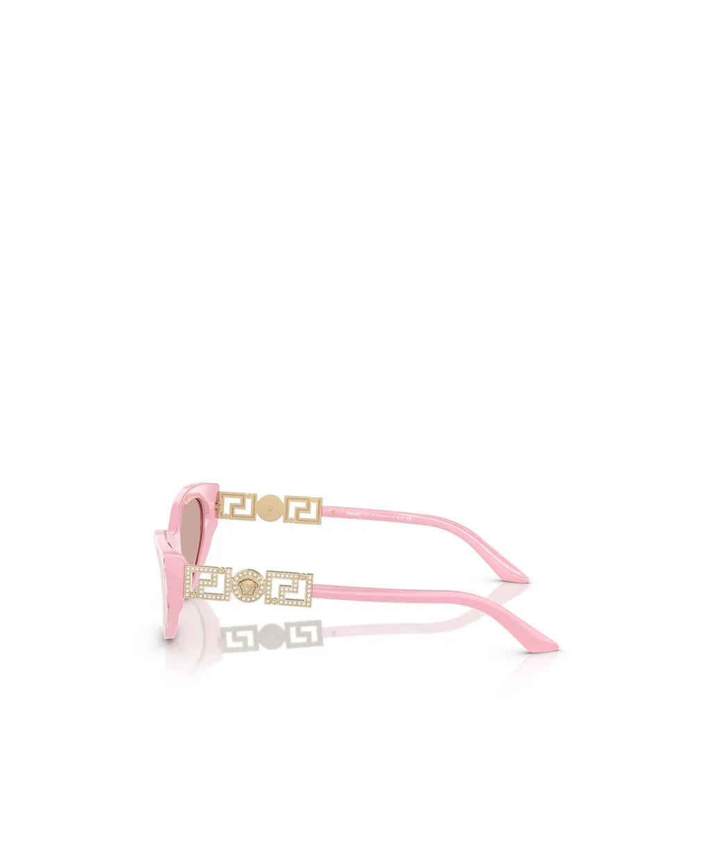 Medusa-Plaque Cat-Eye Sunglasses