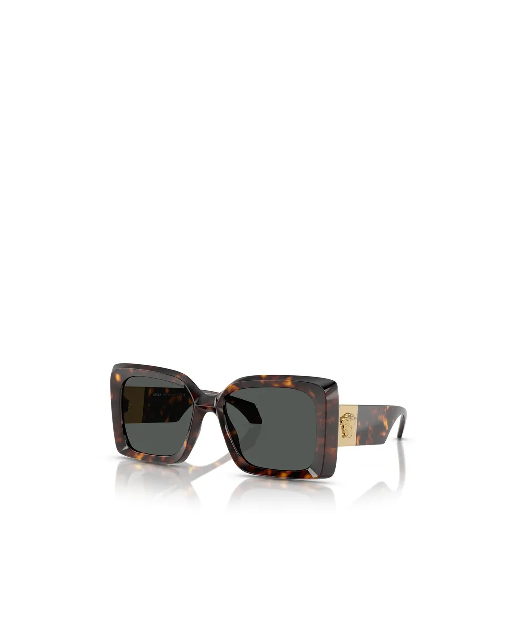 Medusa-Plaque Oversized-Frame Sunglasses