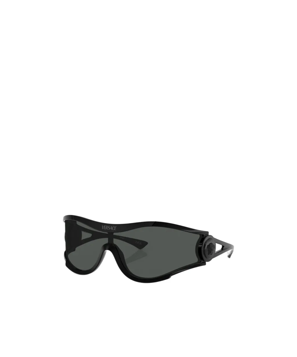 Medusa-Plaque Pilot-Frame Sunglasses