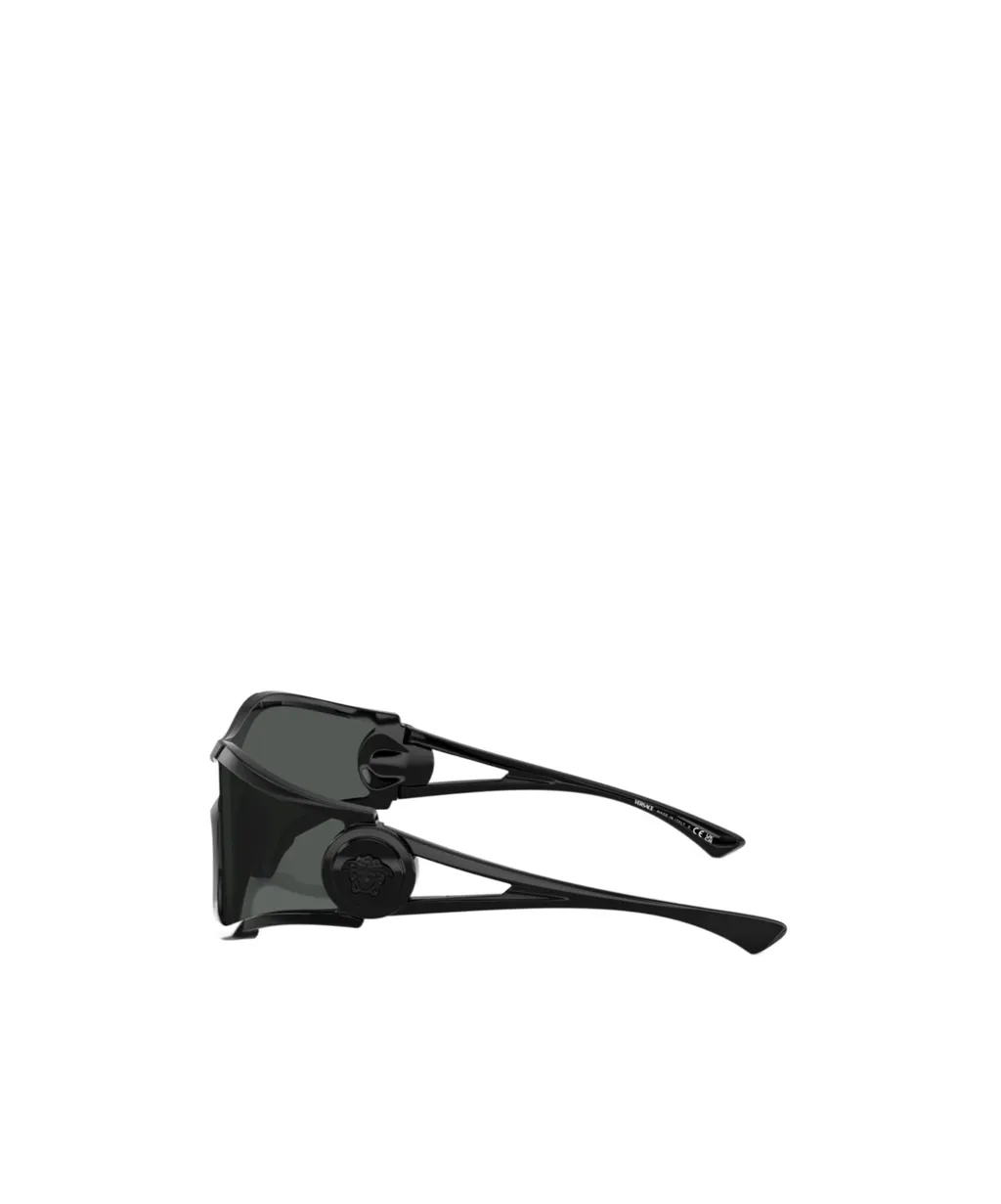 Medusa-Plaque Pilot-Frame Sunglasses