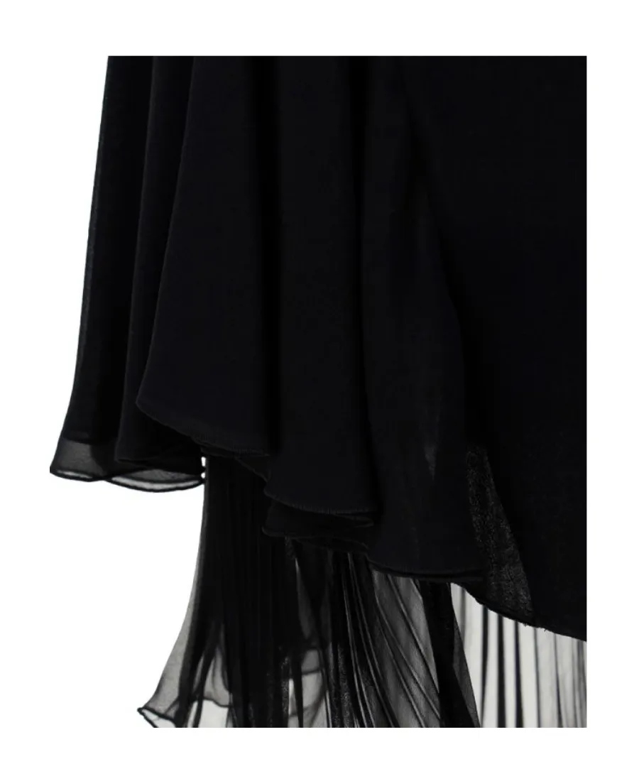 Asymmetric Hem Mini Skirt