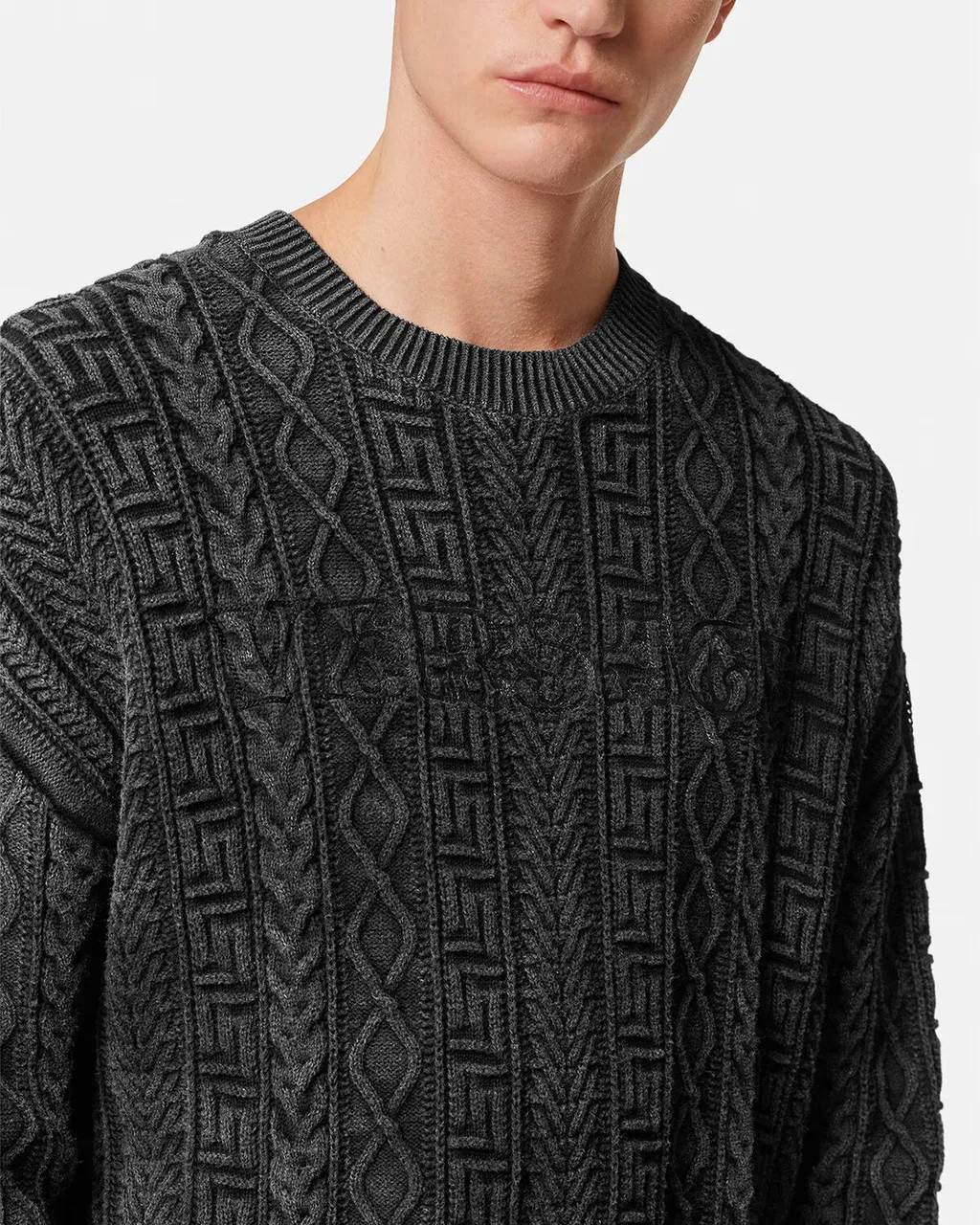 Logo Embroidered Knitted Jumper