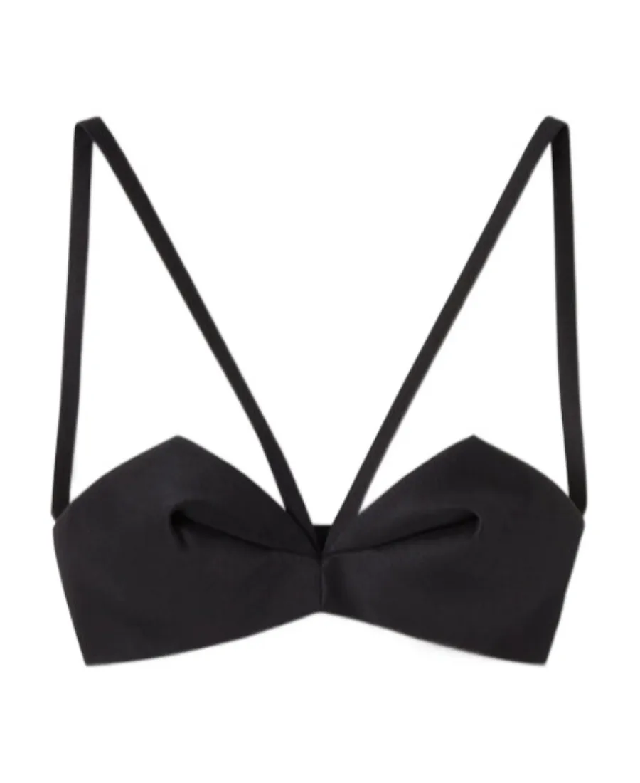 Pleated Bustier Top